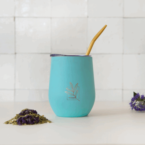 Dubbelwandige Mate Beker - Blauw