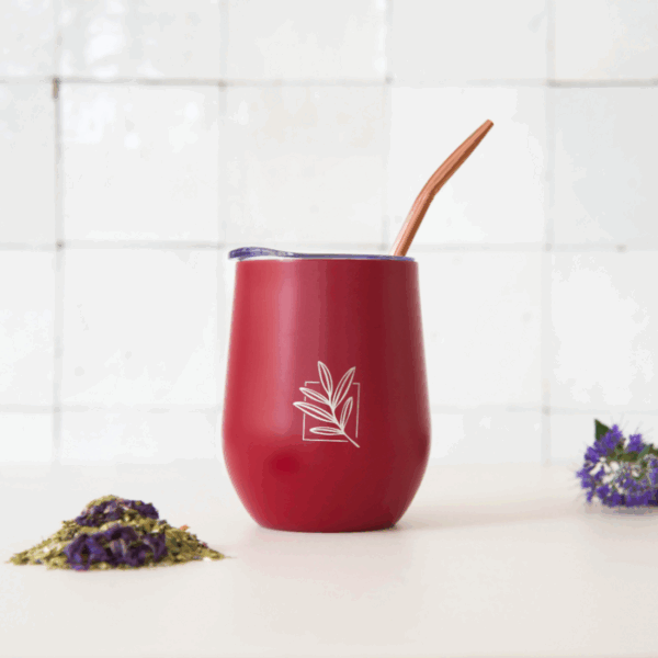Dubbelwandige Mate Beker - Rood