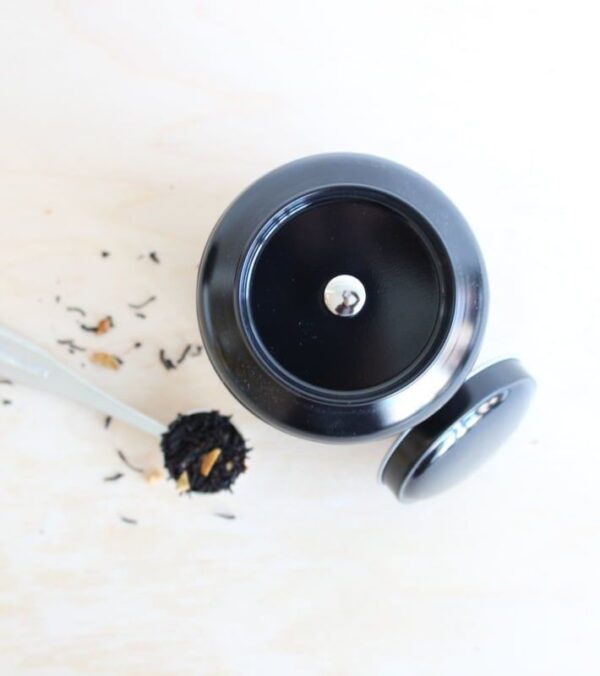 Blik melkbus 100 gram - zwart - Afbeelding 2